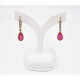 Caravanas Antiguas Con Diamantes Y Rubies Sinteticos. Caravanas Antiguas Con Diamantes Y Rubies Sinteticos.