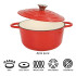 Olla Hhierro Fundido Esmaltada 24cm OLLA FIRE KING HIERRO 24CM ROJA