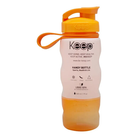 Botella Deportiva Plastica Keep 560ml Amarillo