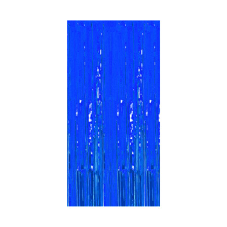 Cortinas de Fiesta Azul Metalizada