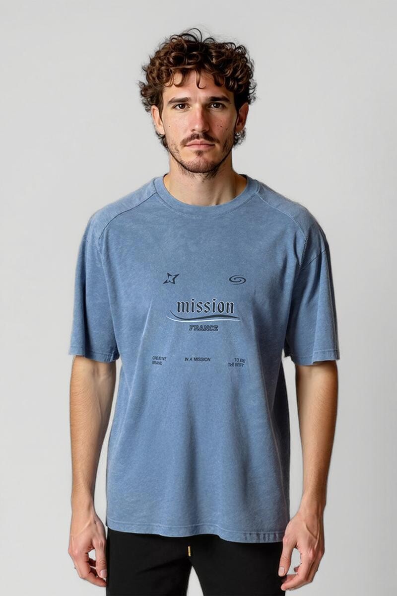 Remera Leon Azul