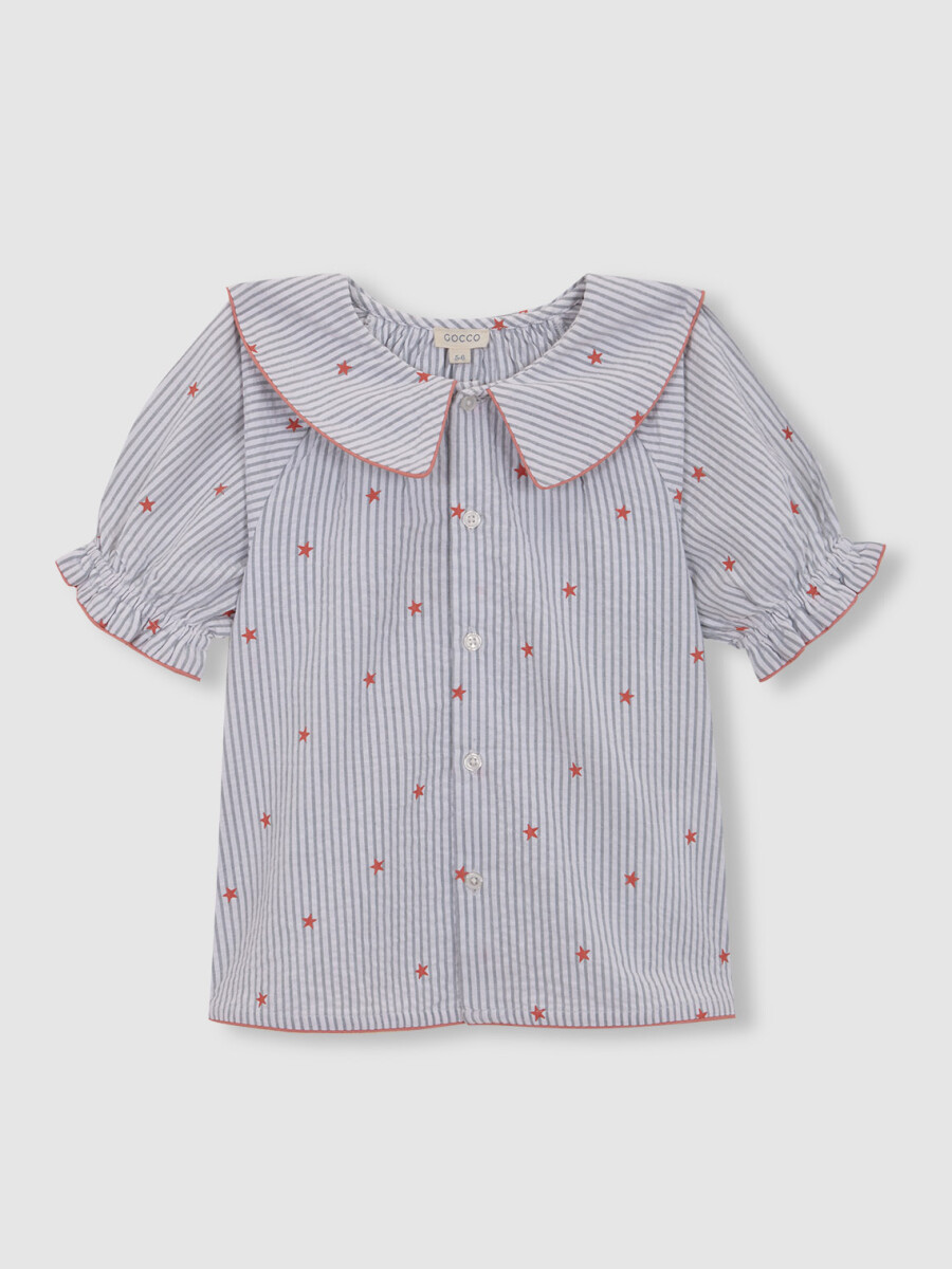 Pijama Rayas Con Estrellas Blanco