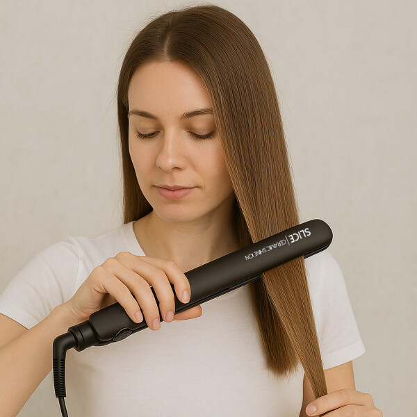 Planchita De Pelo Gama Slice Ceramica Ion Antifrizz PLANCHITA DE PELO GAMA SLICE ST NEGRO