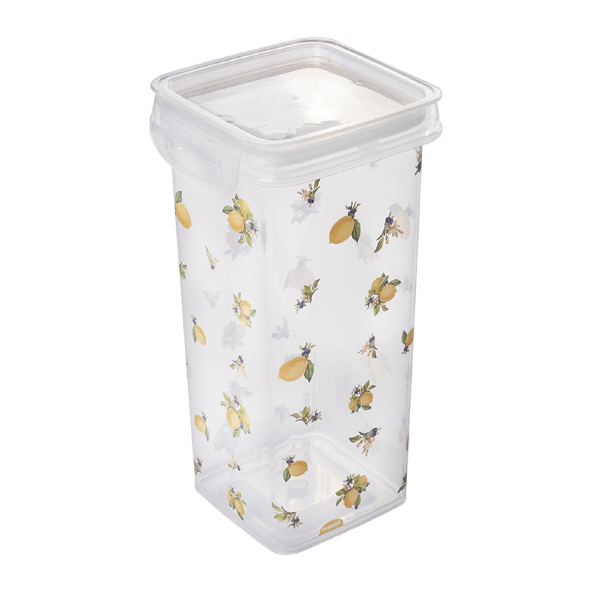 Pote Rectangular con Traba Limón 1,24 Lts 