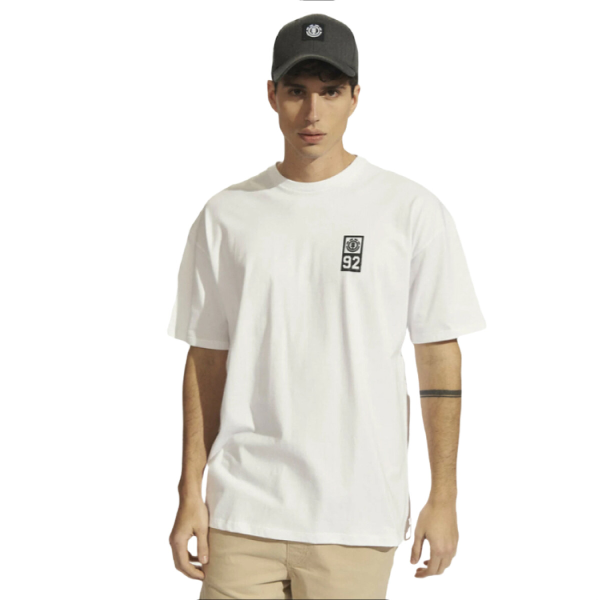 Remera Element Skate Over - Blanco 