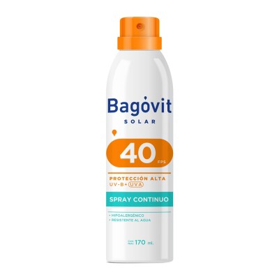 Protector Solar Bagovit F40 Spray 170 Ml. Protector Solar Bagovit F40 Spray 170 Ml.