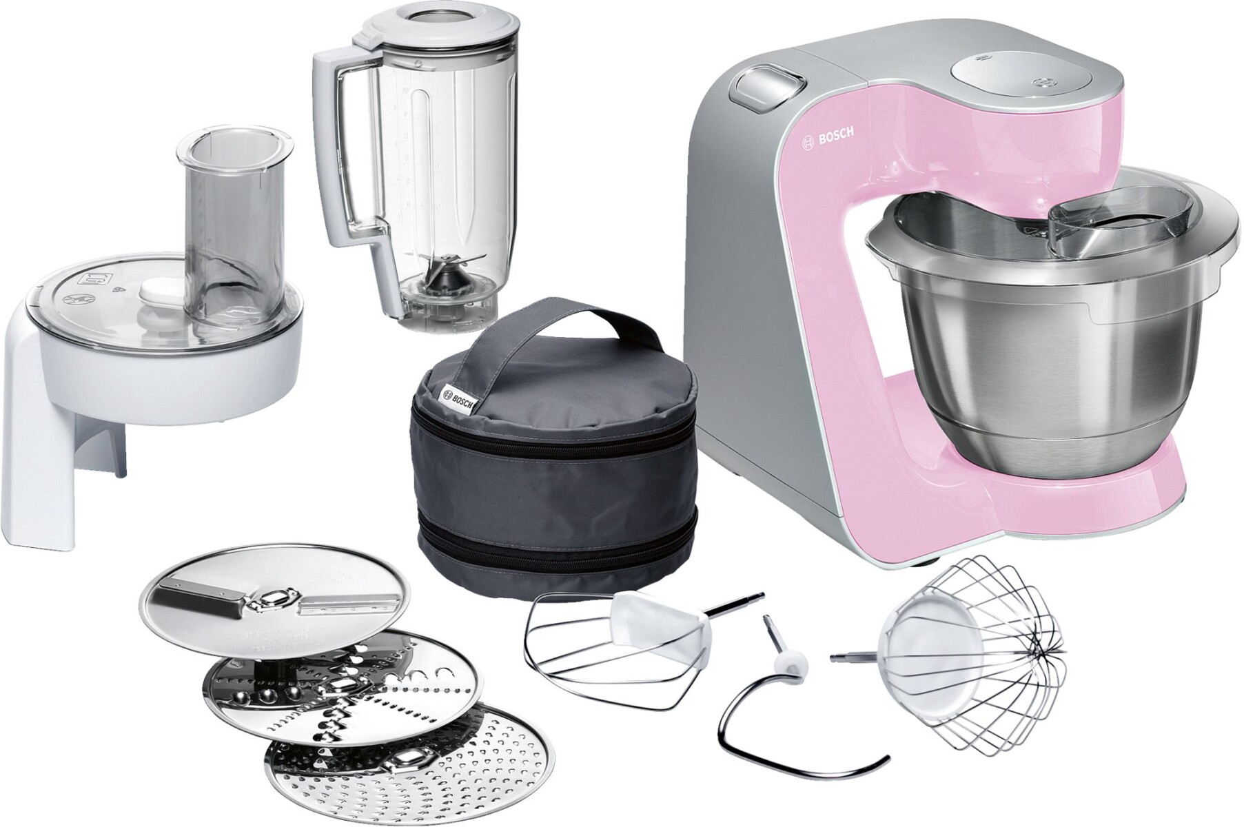MULTIPROCESADORA ROBOT ROSADA BATIDORA PLANETARIA BOSCH MASTER CHEF 