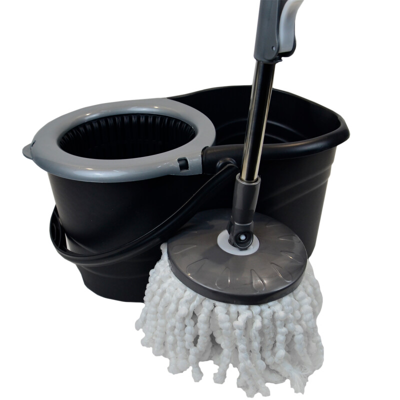 Mopa con balde giratorio NEGRO
