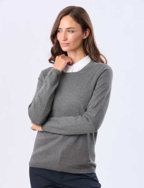 BUZO TEJIDO CLÁSICO Gris Oscuro