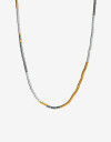 Collares Cortos Metal Collar Corto Beads Metal Biplating - Dorado