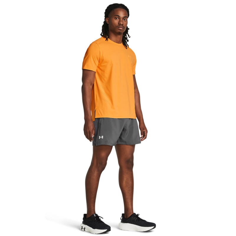 UA LAUNCH 5'' SHORTS-GRN GRY-025