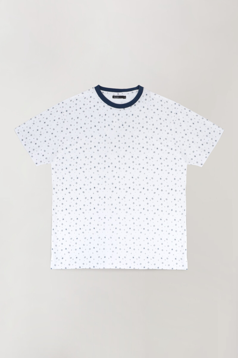 Remera estampada de hombre Blanco