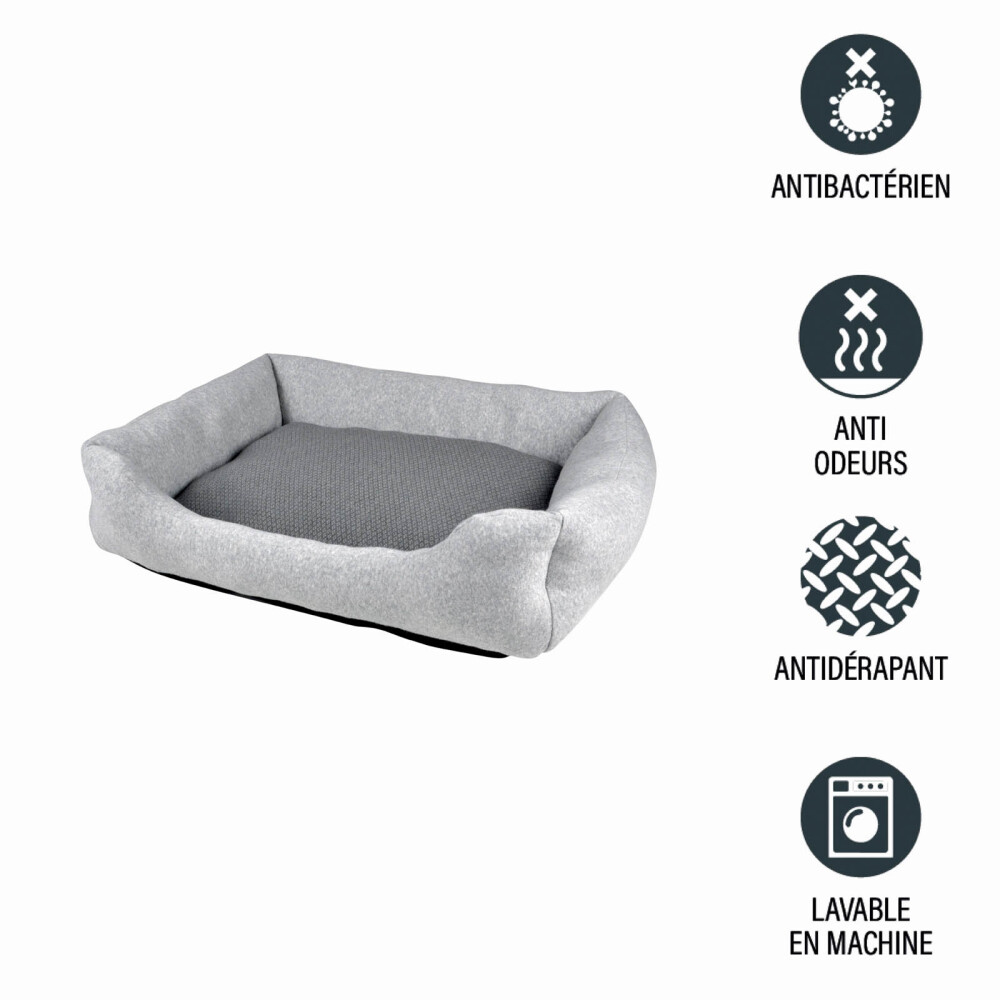 CAMA PARA MASCOTAS GRIS POLIESTER GRAPHENE