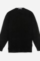 Sweater escote a la base - UNISEX NEGRO