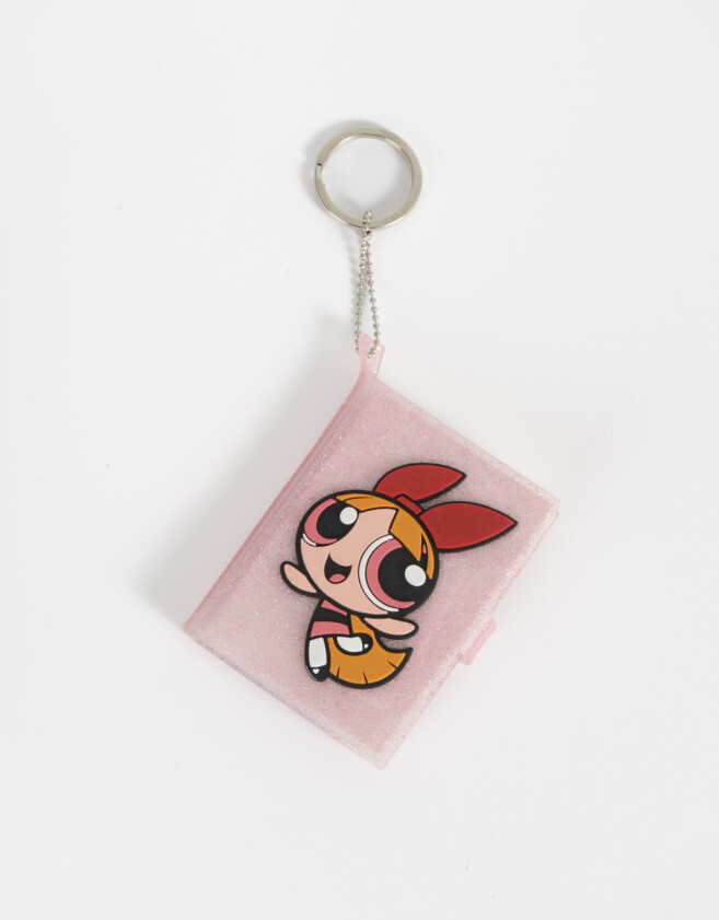 Llavero Llavero Y Charm Libreta "chicas Superpoderosas" - Fucsia Claro