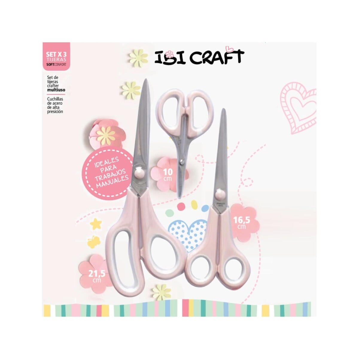 Tijera Ibi Craft set x 3 