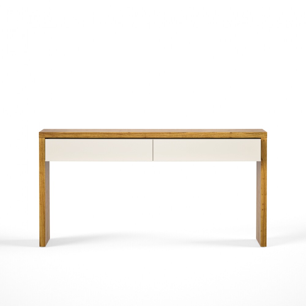 Aparador 2 Cajones NORD - Linea Manhattan Off White / Cinamomo