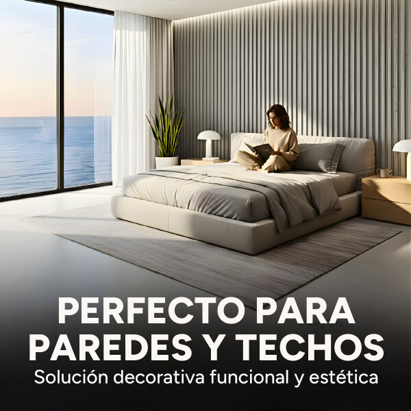 Pack x30 Wpc Simil Madera Wall Panel Lambrin 2.90x16.7 Color Mármol gris