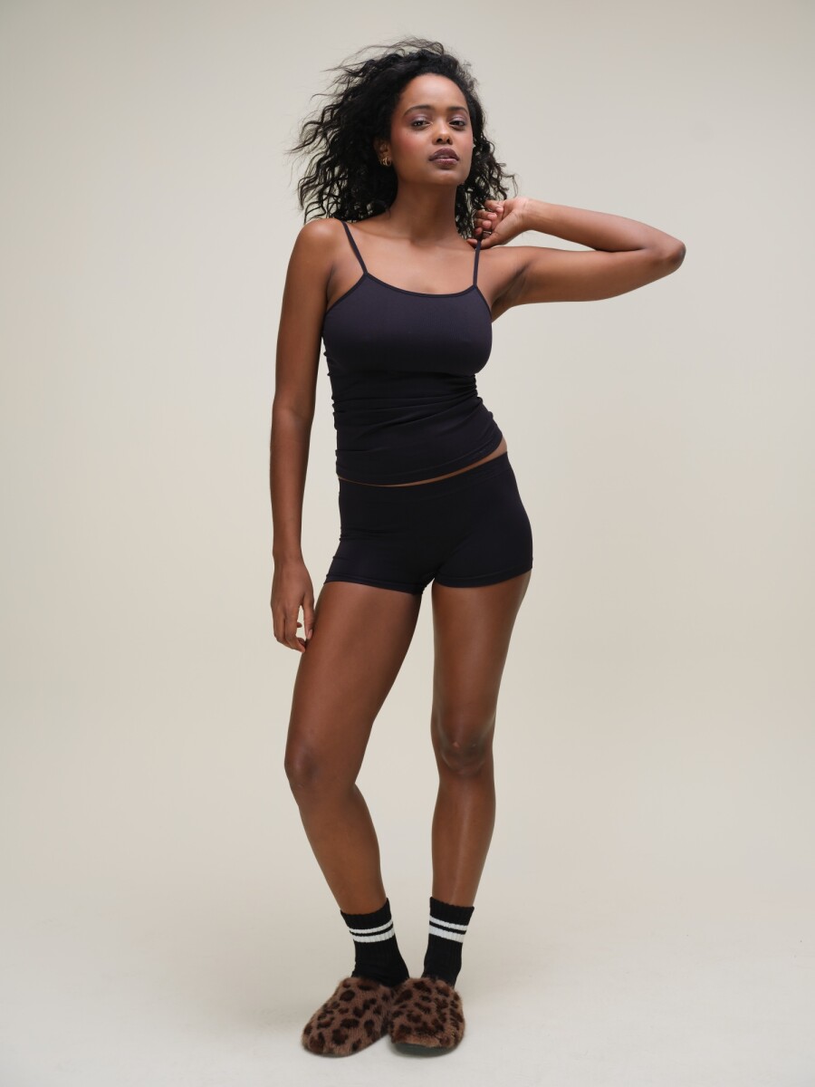 Boxer Femenino Lirio - Negro 