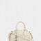 Bowling Cartera Bowling Con Charm - Blanco Crudo