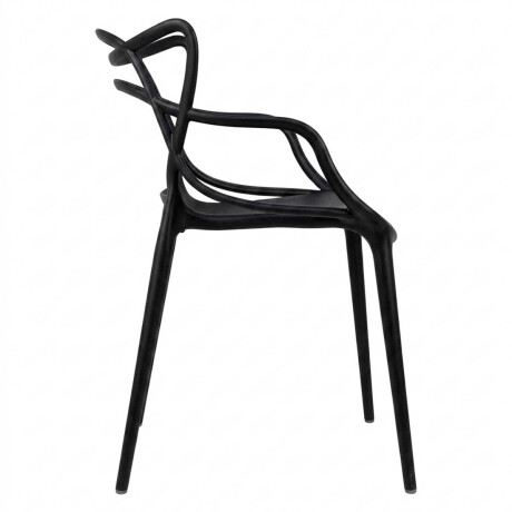 Silla Diseño Comedor Living Poliprop UV 150kg Karmen Negro