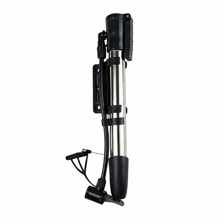 Inflador Manual Bici Pelotas Inflables con Picos Plateado