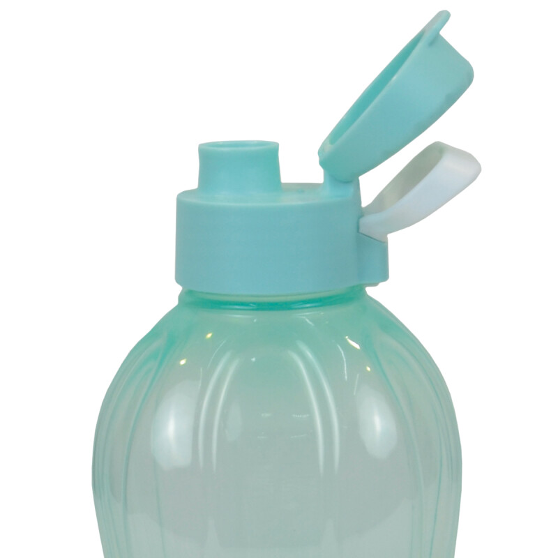 Botella caramañola plástica con tapón 1300 ml VERDE