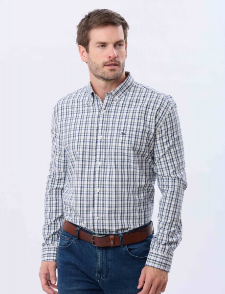 CAMISA CUADROS Azul