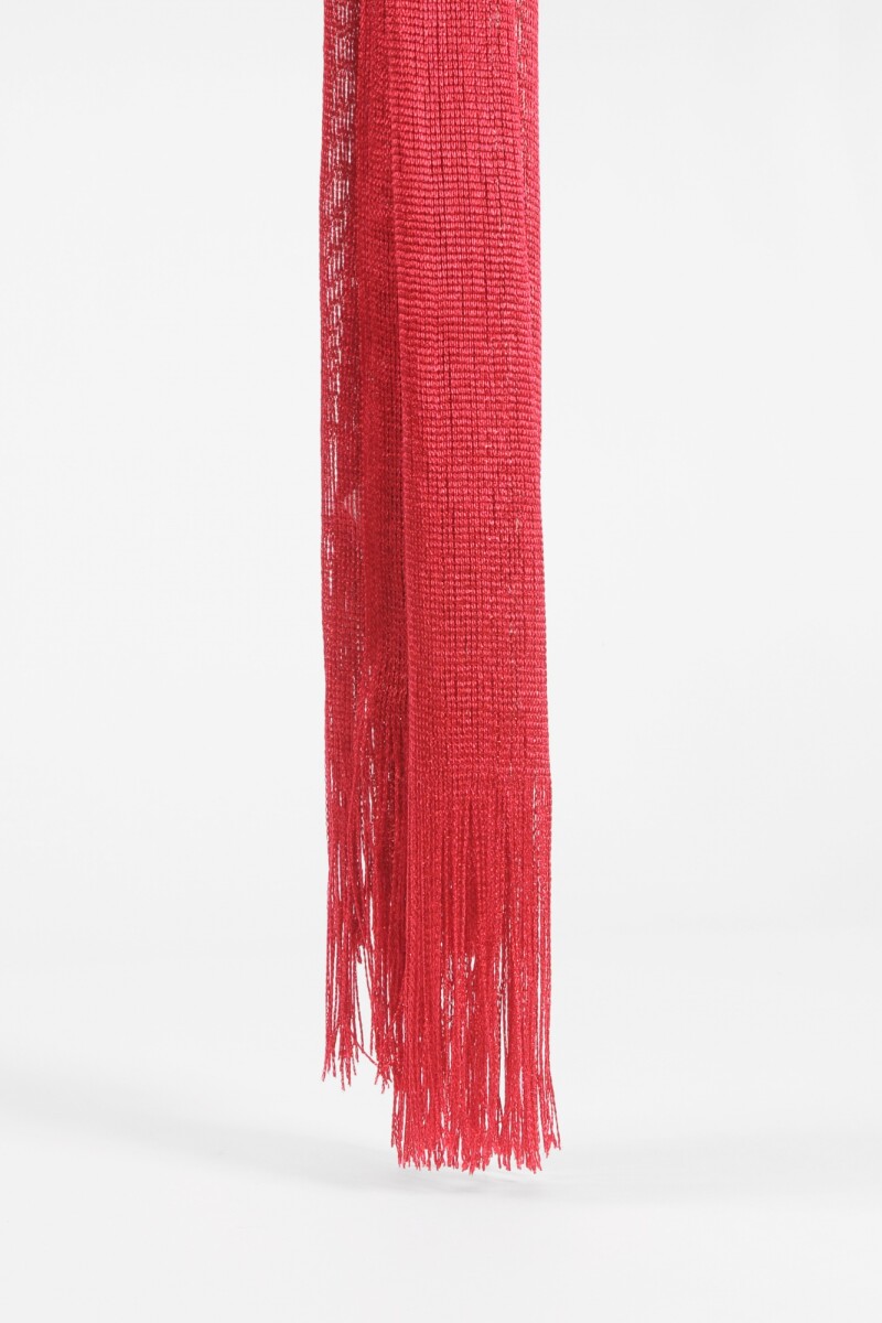 Pashmina party con argolla rojo