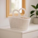 CESTO CANASTO TIPO BOLSA CON ASA 32X12X27CM CESTO CANASTO TIPO BOLSA CON ASA 32X12X27CM