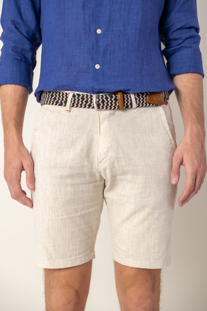 Bermuda de ramio - Natural 