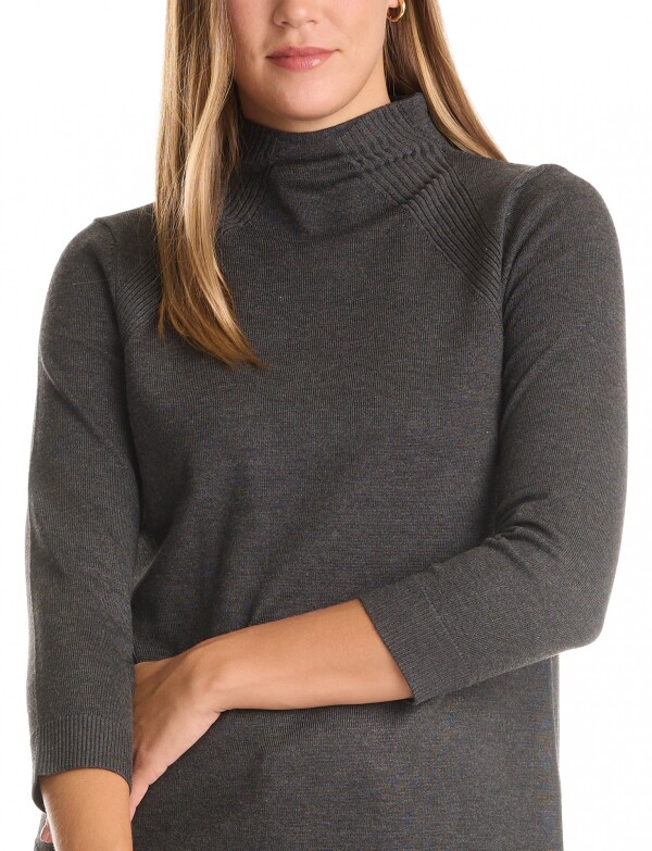 Buzo Cuello Alto GRIS