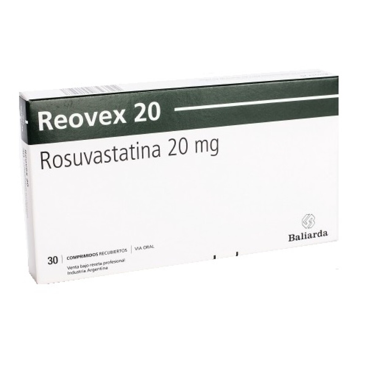 Reovex 20 Mg. 30 Comrimidos. 