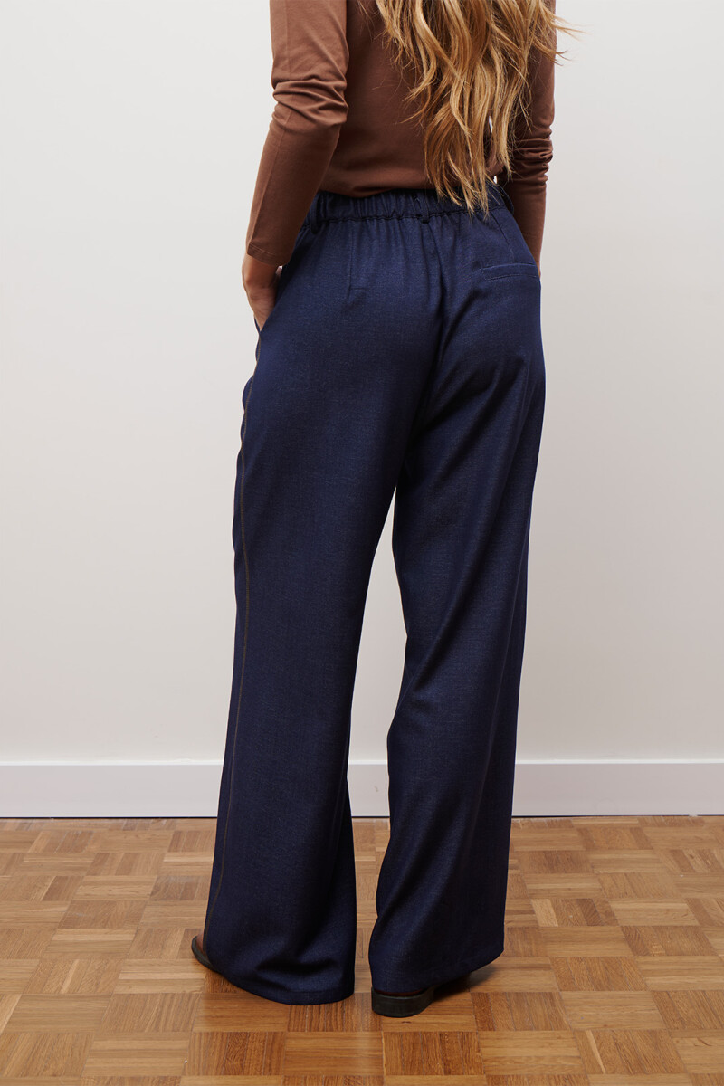 PANTALON JEAN TEXTIL AZUL CAMEL