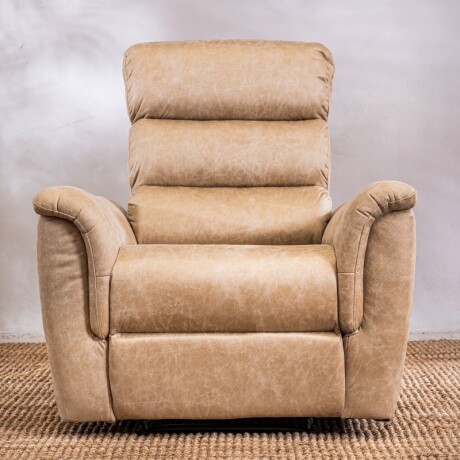 Sillón Reclinable Benson 1 Cuerpo Beige Beige