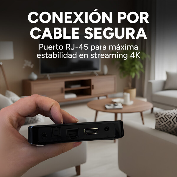 Smart Tv Box Goldtech 32Gb 4Gb Ram 4K Quad Core Android 11 Color Negro