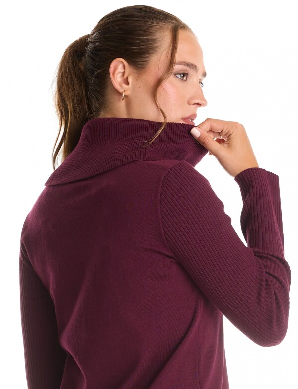 Buzo Cuello Volcado VIOLETA