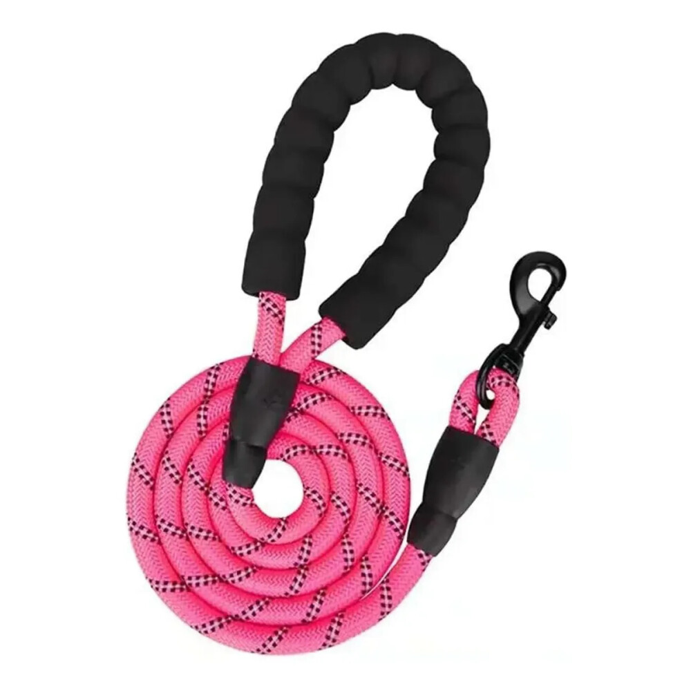 Correa Trenzada Refractaria Para Mascotas 1,5 mts FUCSIA