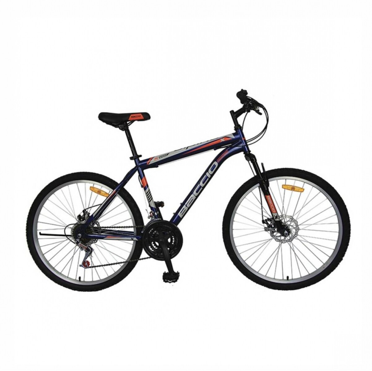 BICICLETA BACCIO ALPINA X MAN ROD. 26 - AZUL/NARANJO 