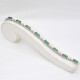 H.Stern Brazalete En Oro 18K Blanco Con Turmalinas Verdes Y Brillantes. H.Stern Brazalete En Oro 18K Blanco Con Turmalinas Verdes Y Brillantes.