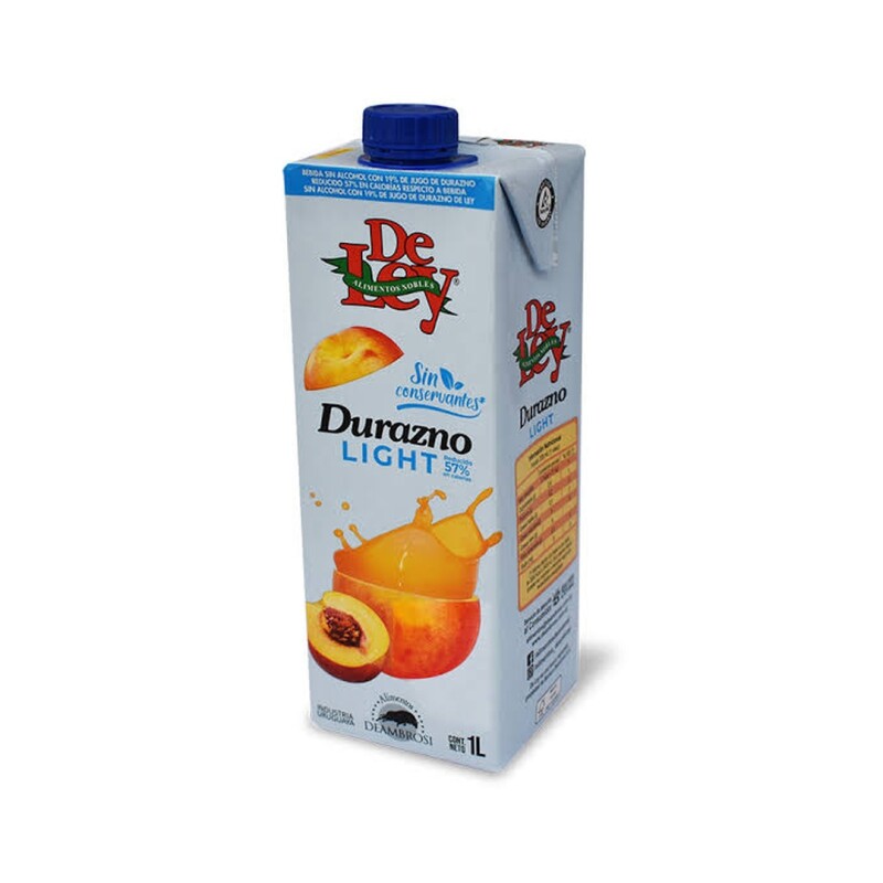 JUGO DE LEY DURAZNO LIGHT 1LT Jugo De Ley Durazno Light 1lt