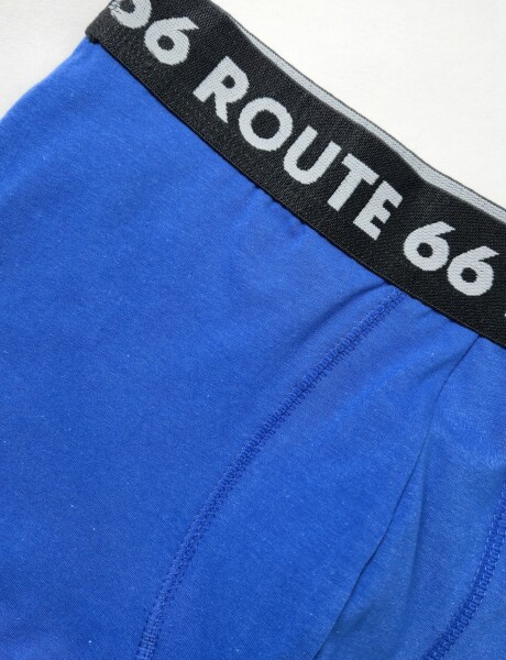 Boxer de algodon con lycra liso Fresh Azul Francia