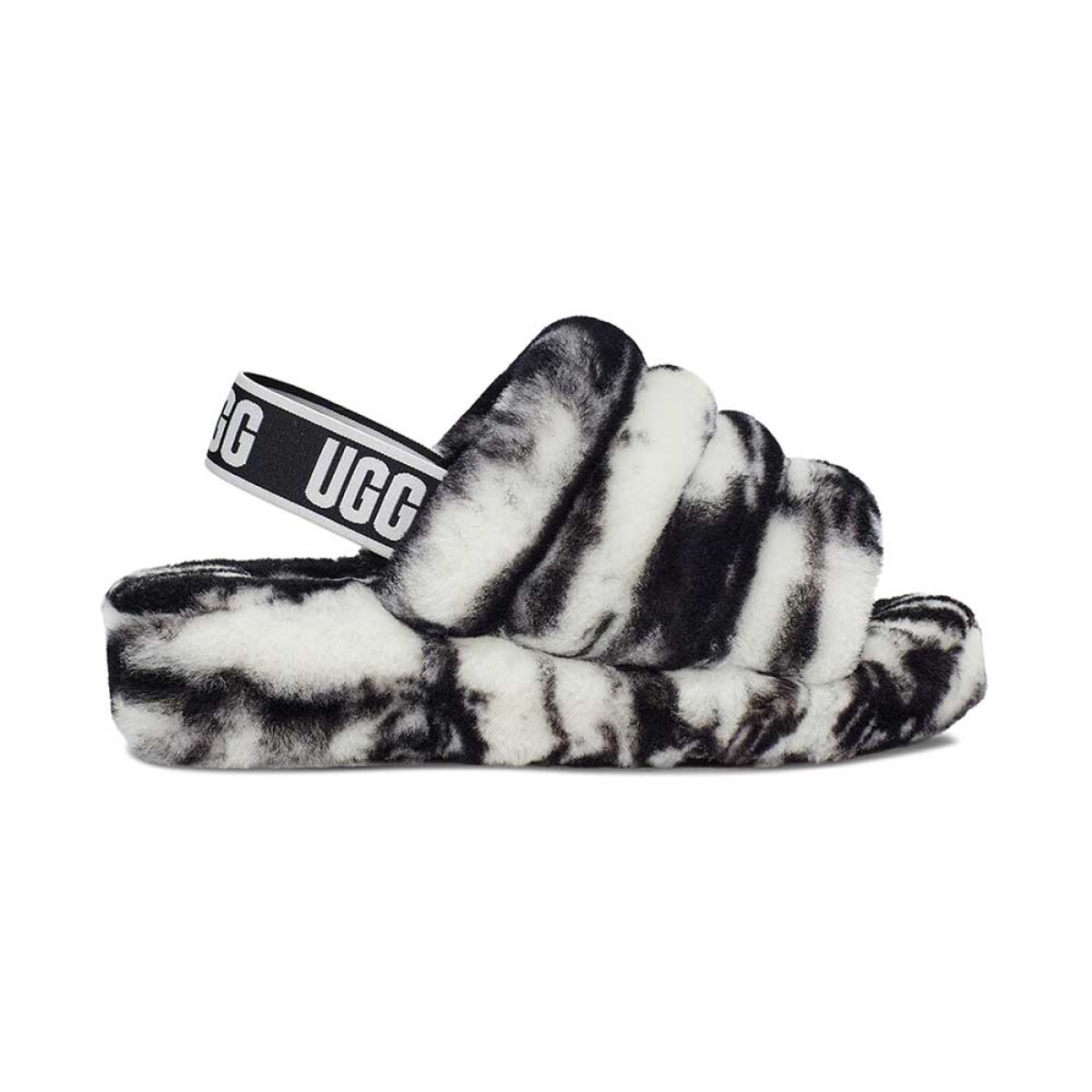 Fluff Yeah Slide Marble W - Mujer - Black 