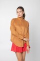 CAMISA OTA LINEN Camel