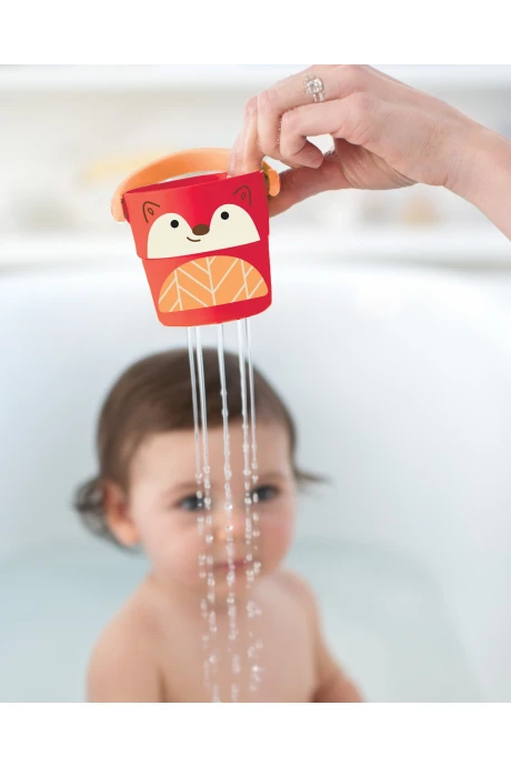 Juego de baño cinco baldes rociadores, diseño zoo Juego de baño cinco baldes rociadores, diseño zoo