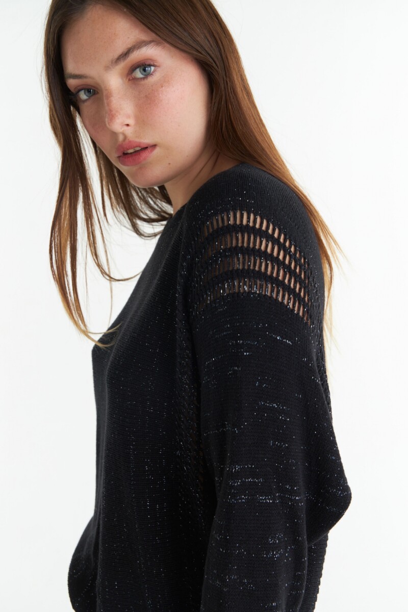 Sweater Ignacia Negro Lurex
