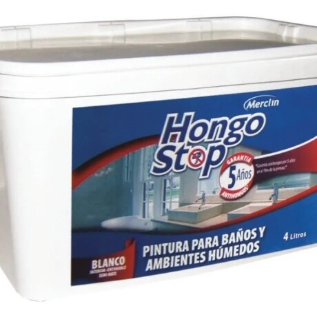 Pintura Antihongos Hongo Stop 4 Litros para Baños y Cocinas Pintura Antihongos Hongo Stop 4 Litros para Baños y Cocinas
