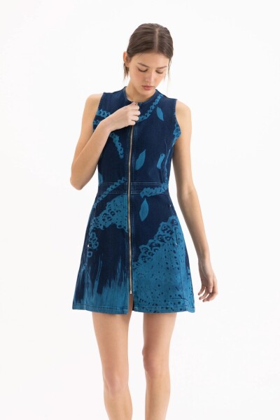 VESTIDO CYANOTYPE Azul