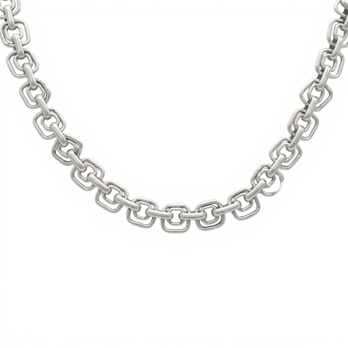 Cadena cuadrado doble - Plata 925 -Sin piedra-CD3237 - sinpiedra 