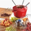 JUEGO DE FONDUE HIERRO FUNDIDO ROJO JUEGO DE FONDUE HIERRO FUNDIDO ROJO